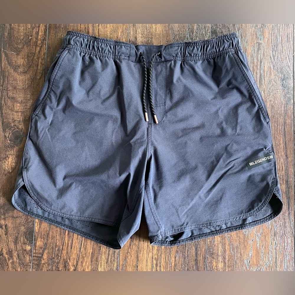 Men's Athletic Shorts - Black - Lined